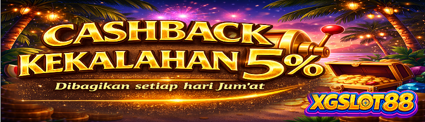 CASHBACK KEKALAHAN 5% SETIAP HARI JUMAT BERKAH